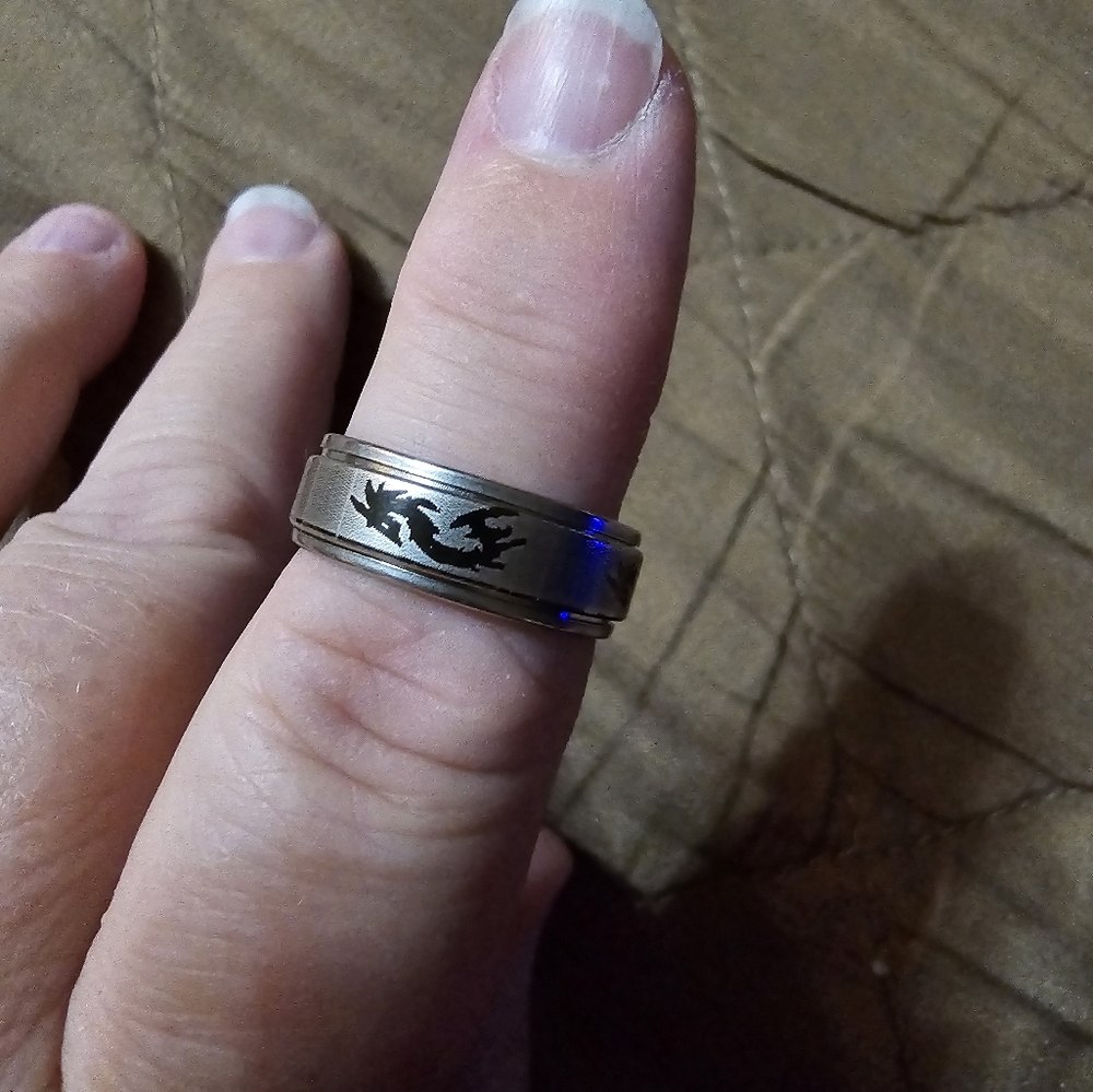 Fidget ring and blue ring - Picture 3 of 4
